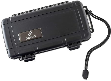 Pardo Cigar Reise-Humidoren mit integrierter Luftbefeuchterscheibe, luftdicht, wasserdicht, tragbar und langlebig, Humidor-Zigarren-Box, hochwertiges Zigarrenetui & Zigarrenzubehör von Pardo (für bis