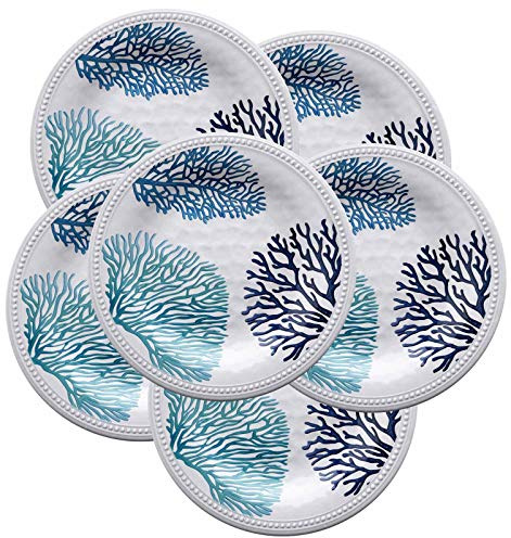 Marine Business Harmony Mare, piatti piani, grandi, 27 cm, set da 6 pezzi