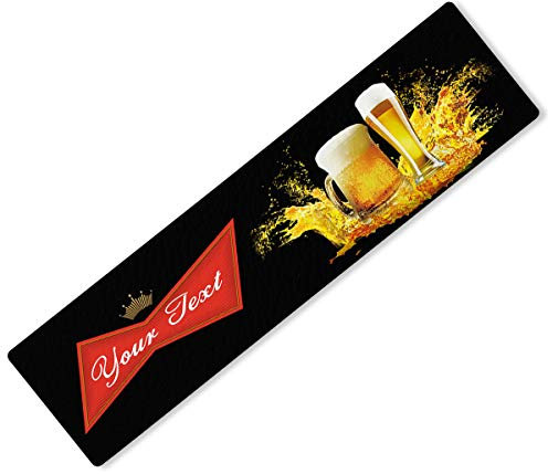 Daily Gifts Personalised Beer Mat Any Text Bar Runner Ideal Home Pub Cafe Occasion 138