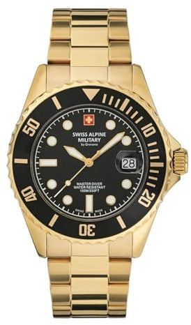 Swiss Alpine Military Master-Diver Herren-Armbanduhr Analog Quarz Edelstahl 7053.1