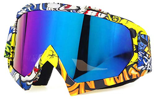 Yunobi Gafas de motocross – Gafas de equitación para moto, gafas protectoras a prueba de viento para motocicleta Dirt Bike ATV para adultos y jóvenes