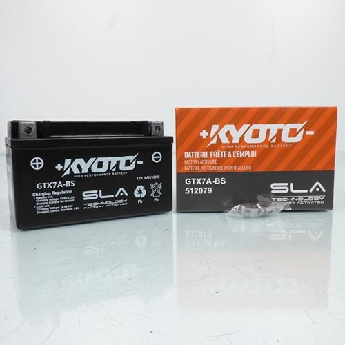 Kyoto - Batteria per scooter Kymco 50 Agility City 4T R16 2008-2013 YTX7A-BS SLA / 12V 6Ah