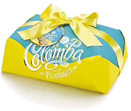 FLAMIGNI Colomba Pasquale Margherita con Farine di Grani Antichi 1 kg, Dolce Artigianale, Impasto Soffice e Delicato, Ricoperta con Granelli di Zucchero Senza Canditi e Mandorle, Made in Italy