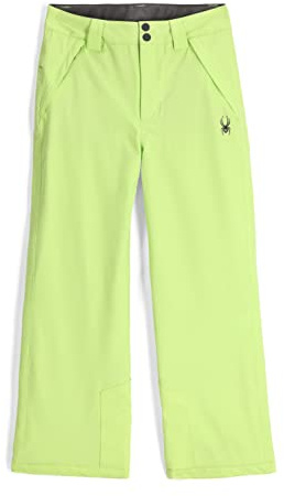 Spyder Pantalón de esquí con aislamiento Revel para niñas, Lima hielo, Large