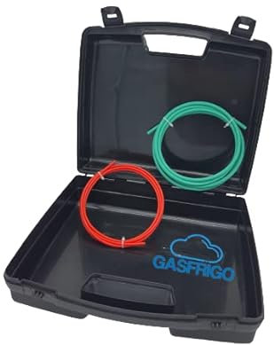 GASFRIGO - Kit Curvatubi Piegatubi Tubi in Rame per Condizionamento IN POLIPROPILENE Sonde L. 2 mt. - 1/4-3/8 con valigetta