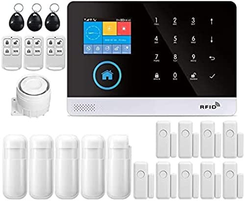 Bor Sistema di Allarme Porta WiFi PG103 Sistema di Allarme per La Sicurezza Antifurto DomesticaAllarme WiFi gsm Wireless Tuya Smart House App Control per Casa, Appartamento,3,E,YUYANAIAI