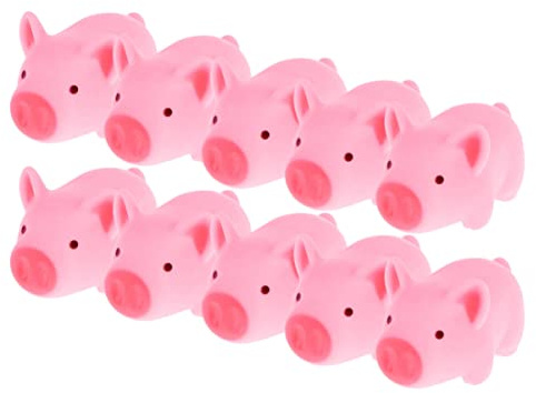 SAFIGLE 12 Stück Badespielzeug Schwein Für Kleinkinder - Niedliche Quietschschweine Für Spaß Im Bad - Toxikfrei Und Sicher Für Babys - Ideal Für Geburtstagsfeiern Und Wasserspiele