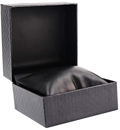 IRYZE Uhrenetui Uhrenbox Uhrenkoffer Uhrenkasten Schwarzes PU-Leder Uhrengehäuse Display Halter Organizer Schmuckschatulle Uhrenbox Aufbewahrungsvitrine Uhrenrolle Uhren Aufbewahrungsbox