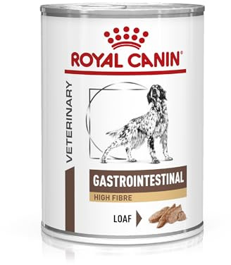 Royal Canin Veterinary Gastrointestinal High Fibre Mousse | 12 x 410 g | komplett diet för vuxna hundar | För att stödja hälsosam matsmältning | Med kostfibrer