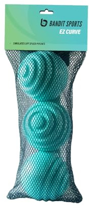 Bandit Sports EZ Curve Curveball Hitting Trainer, el entrenador de golpeo de pelota curva original premium para práctica de béisbol, pelotas de entrenamiento de béisbol para golpear y lanzar bolas