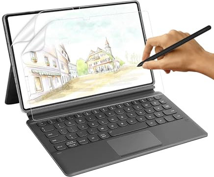 [2 Stück] Like Matt Papier Folie für Samsung Galaxy Tab S10+ Plus/S9 FE+ Plus/S9+ Plus/S7 FE 12,4 zoll, [Blendfreiem] PET Papier Gefühl Displayschutzfolie zum Zeichnen, Schreiben, Skizzieren