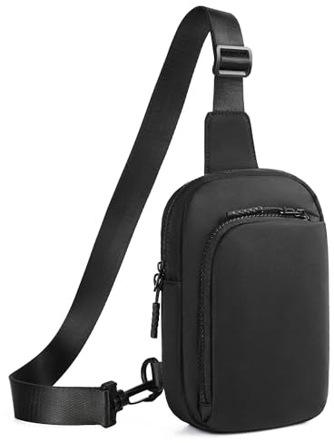 CHOLISS Sling Bag for Women and Men, Small Crossbody Bags for Women and Men Trendy, Fanny Packs Chest Bag with Extended Strap