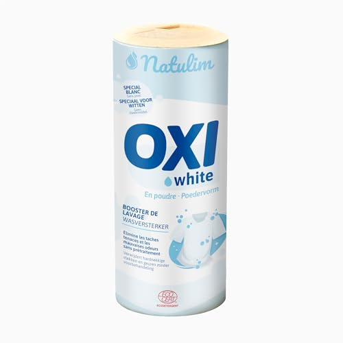 Natulim Oxi White – ECO blekpulver – tvättförstärkare blekande effekt utan blekmedel – svår fläckborttagare – miljövänlig – eliminerar dålig lukt 500 g