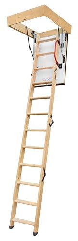 4iQ Group Bodentreppe Gedämmt 100 x 70 cm - Dachbodentreppe U-Wert 0,86 - Dachbodenluke Raumspartreppe Innen - Bodenluke mit Treppe bis zu 150 kg Traglast