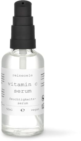 Vitamin C Serum mildes Gesichtsserum für eine strahlende, ebenmäßige und revitalisierte Haut sehr gut hautverträgliche Gesichtspflege 50 ml reineoele
