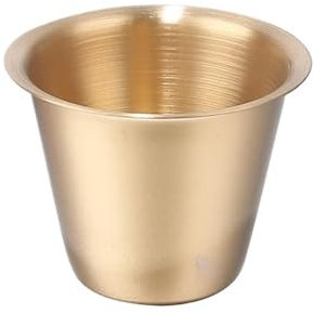 Huangj-0527 Saucièren Saucenschüsseln Puddingbecher aus Edelstahl 304, 90 ml, Backzutaten, Zutatenbecher, Sauciere, Milchbecher, kann in den Ofen gestellt Werden für Milch, Soßen(Gold)