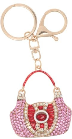 LIGIGWASH Rhinestone Handtaschen Anhänger Handbag Charm Mit Robustem Metallring Funkelnde Tasche Schlüsselanhänger Für Frauen Modisches Accessoire