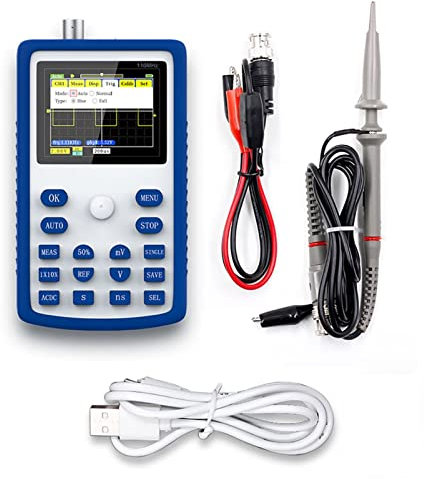 Osciloscopio digital Osciloscopio Digital portátil de pantalla, 2,4 pulgadas, 500 MS/S, tasa de muestreo, 110 MHz, ancho de banda, osciloscopios multipropósito