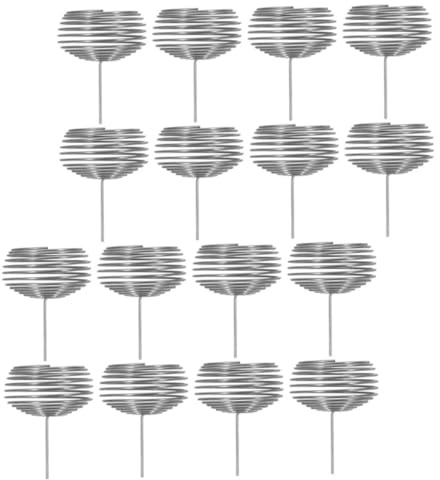 NULYLU 16 Pezzi Cesti Fertilizzante in Acciaio Resistente Per Bonsai e Contenitori Nutrienti Lenti e Uniformi Per Piante in Vaso Baule Fertilizzante Moderno Per Fioriere e Giardini Indoor