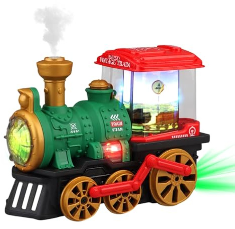 SPERMUOY Weihnachtszug,Weihnachts Zug Spielzeug mit Licht und Musik,Musik Dampf Kinder Spielzeug Zug für Kinder,weihnachtszug elektrisch ab Junge Mädchen