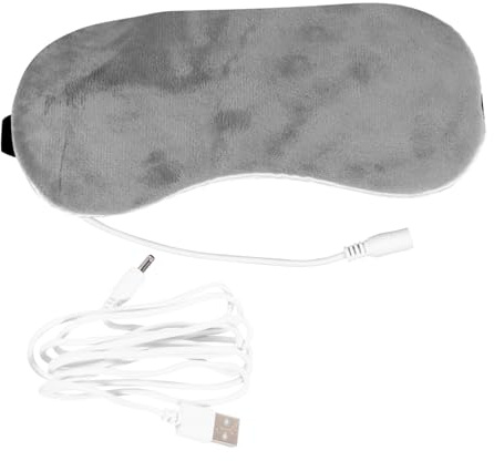 HONITANO Almohadilla Térmica para Ojos USB, para Dormir, Calentamiento Estable a 52 °C, Vapor y Masaje, Adecuado para Relajar los Ojos y Bloquear la Luz en Descanso