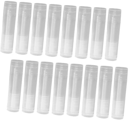 PartyKindom 100 Stück Transparente Lippenpflegestift tuben aus PP Nachfüllbare Leere Lippenbalsam behälter Kompakt Auslaufsicher Vielseitig für DIY Lipgloss und Lippenpflege Geeignet