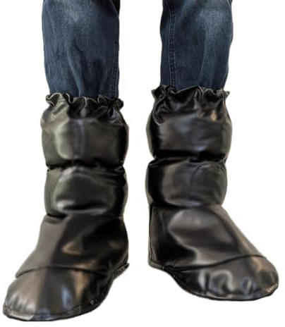 Napoleon Vote for Pedro Halloween Costume Accessory Moon Boots Over Shoe Cover - One Size Fits Adult Black