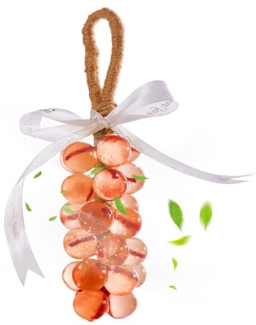 Grape Soap On A Rope, Handmade Crystal Grapes Soap | Lasting Fragrance, For Skin Body Foot Hand Laundry Women Men Bathroom