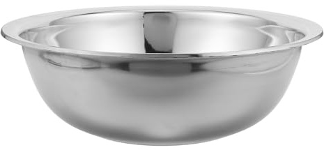 ERINGOGO Bassine à Bains de Pied en Acier Inoxydable Ronde 35 Cm, Stable et Sécurisée pour Spa et Usage Domestique, Bol Moderne et Élégant pour Pédicure et Relaxation