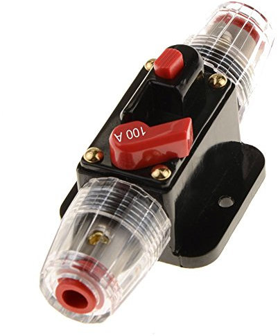 ANJOSHI Disjoncteur 30 A Réinitialisation Fusible en ligne pour audio de voiture et ampères Protection contre les surcharges 12 V-24 V CC