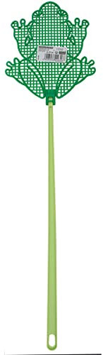 Fackelmann Fliegenklatsche, Motiv Frosch, 47 cm, Gelb, Grün, Schwarz