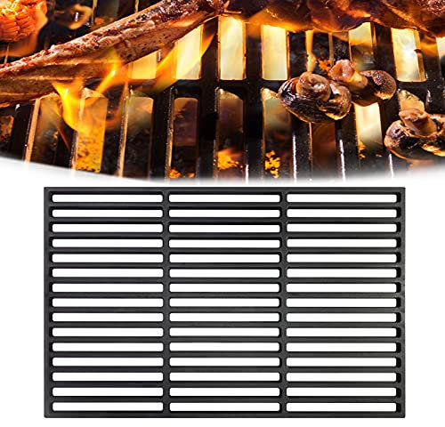 HENGMEI Griglia in ghisa smaltata per barbecue a carbonella, griglia a gas (42 x 28 cm)