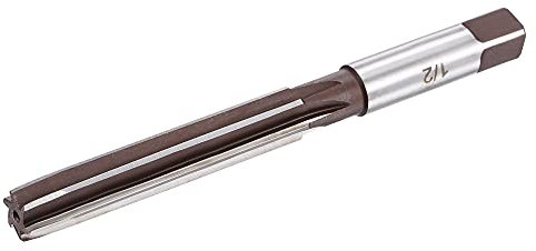 sourcing map 1/2 Hand Reamer H8 Accuracy Alloy Tool Steel 6 Flutes Straight Shank Milling Cutter Tool