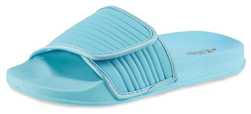 Kilter Women's Nova Cushioned Slip-On Summer Slider Sandal with Adjustable Strap