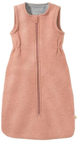 Disana WALK-SCHLAFSACK Baby & Kleinkind - 100% Bio-Merino, TOG 1.7 – atmungsaktiv, kuschelig warm – unisex Gr. 60, 80, 100 cm - nachhaltig & fair - mit Zipper - made in Germany| Rosé Gr. 2 (80 cm)