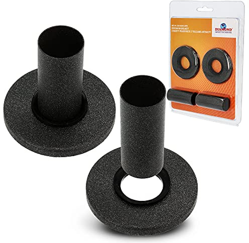 Heizungsrohr Abdeckung Set 20mm Anthrazit Aus Messing | 2 Abdeckrosette Rosette & 2 Rohrabdeckung Abdeckrohre Rohrmanschette Heizkörper | Rohrverkleidung Für heizungsrohre Heizkörperabdeckung