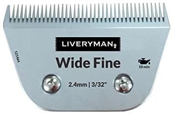 Liveryman Tête de Coupe Peigne Tondeuse Cheval Large et Fin 65mm Tonte Classique 2,4 mm