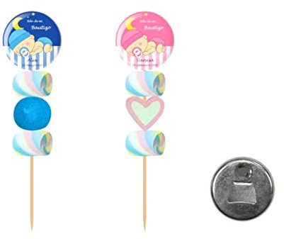 Lote de 30 Originales Abrebotellas Iman con Golosinas Personalizables Bebe Bautizo (A Elegir). Recuerdos. Detalles y Regalos para Fiestas de Cumpleaños, Bodas, Bautizos y Comuniones. DC. (NIÑA)