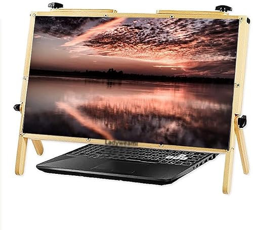 Laptop Computer Screen Magnifier, Magnifying for Computer Screen, Gaming Video Monitor Magnifier Amplifier Holder for Phone Laptop,Ultra-Clear Blu-Ray 3X Magnifying Lens,Natural