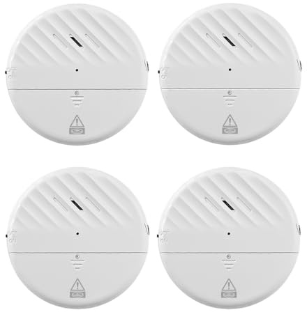 ThreeH Alarma Inalámbrica Remota para Puerta Ventanas Abiertas Sensor Magnético de Seguridad Sensibilidad Ajustable Luz Indicadora LED para Seguridad de Niños 4 Paquetes