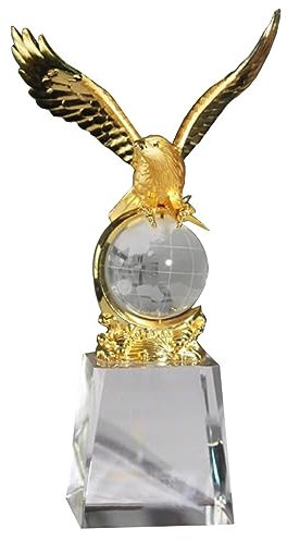 Pokale, Medaillen Auszeichnungen Souvenirtrophäe Zum Jubiläum Der Unternehmenskooperation Trophäe Aus Metall Schriftzug „Ehre Mit Trophäe“. Ornamente