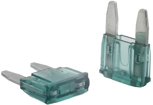 SeKi Mini fusibles planos 1 A negro; fusible para coche, 32 V/CC, fusibles planos, barcos, remolques, camiones, caravanas, 5 unidades