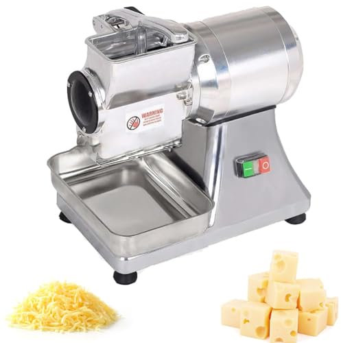 CYTBEK Electric Cheese Grater, Cheese Grinder Slicer with 550W/075HP Powerful Motor, High Output Of 40KG/H, Health Safety and Low Noise, for Butter, Bread Bran Crumbs