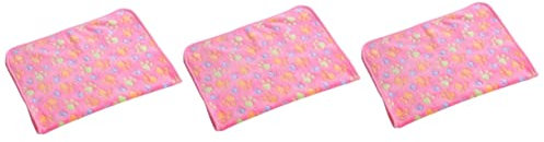 INOOMP 3stücke Puppy Blanket Fleece Decke Für Kleine Hunde Und Katzen Weiche Schlafmatte Warme Kuscheldecke Mit Pfotenmotiv Für Sofa Auto Und Reisen
