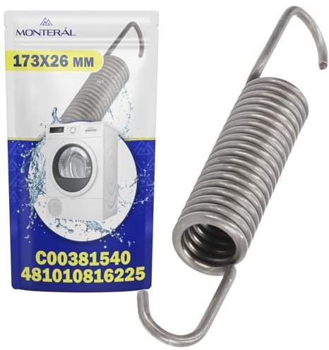 Ressort Machine a Laver Code C00381540 C00375027 pour Indesit 481010816225 | 481010730044 pour Whirlpool Lave Linge - Garantie de 10 Ans - MONTERAL