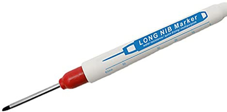 Hole Marker Stift 30 Mm Langes Permanent Schwarzblau Rot Für Felsenbad Carpentry Dekoration Mehrzweck Mehrzweck Tiefes Loch Für Steinmalerei Stein Keramik Reifen Metall Lederglas