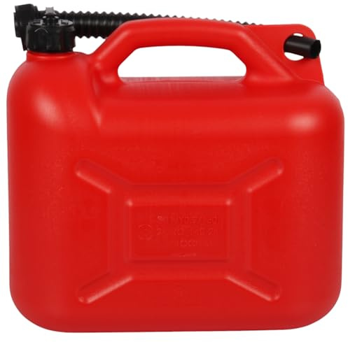 Jolie Max 10L Plastic Fuel Tank Can – Durable Gas Tank, Jerry Can for Petrol, Diesel, Oil Storage – Includes Handle and Flexible Pouring Spout for Easy Use (UN 3H1 / Y0,9/150 / ** /RO/ 140-24/IPROCH