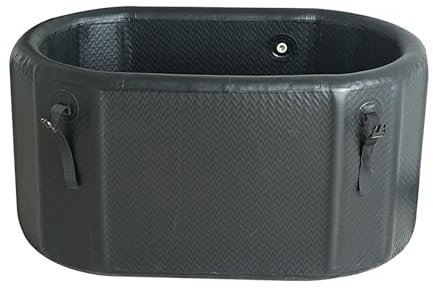 Faltbare Badewanne Erwachsene, Ice Bath Tub für Kryotherapie und Sportkalttunge, Freistehend Badewanne, Eiswanne Eisbaden für Innen und Außenbereich(150 * 70 * 65cm)
