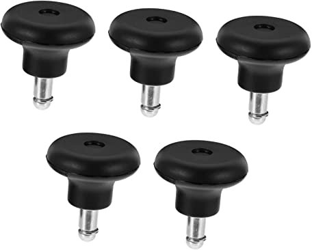 DECOMELODY 5pezzi Ruote Per Sedia Da Ufficio Fisse Pu Nero Facili Da Installare Adatte Per Parquet e Superfici Dure Antiscivolo e Silenziose Compatibili Con Diverse Tipologie Di Sedie