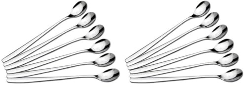 CHG 9285-00 Set de 6 Cuillères de Yogourt/Longdrink/Glace (Lot de 2)